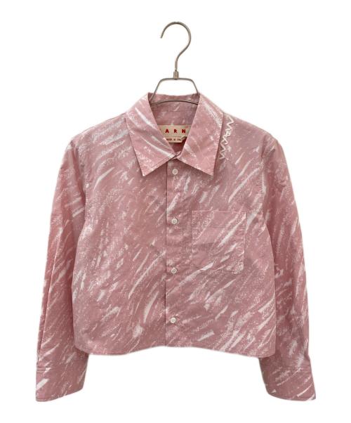 MARNI（マルニ）MARNI (マルニ) ロゴシャツ ピンク サイズ:38の古着・服飾アイテム