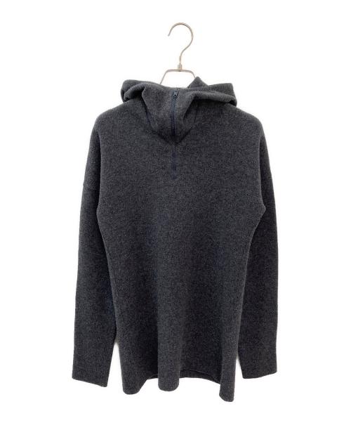 CELINE（セリーヌ）CELINE (セリーヌ) ハーフジップニット グレー サイズ:XSの古着・服飾アイテム