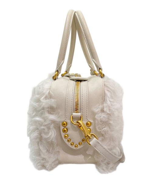 MIU MIU（ミュウミュウ）MIU MIU (ミュウミュウ) ハンドバッグ アイボリーの古着・服飾アイテム