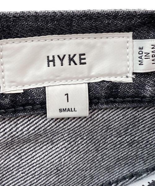 HYKE（ハイク）HYKE (ハイク) DENIM SUPER WIDE LEG JEANS ブラック サイズ:1の古着・服飾アイテム