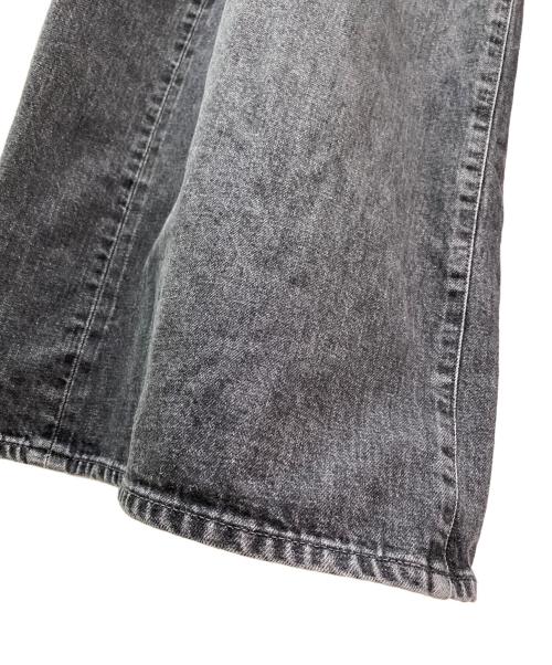 HYKE（ハイク）HYKE (ハイク) DENIM SUPER WIDE LEG JEANS ブラック サイズ:1の古着・服飾アイテム