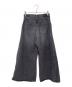 HYKE (ハイク) DENIM SUPER WIDE LEG JEANS ブラック サイズ:1：28000円