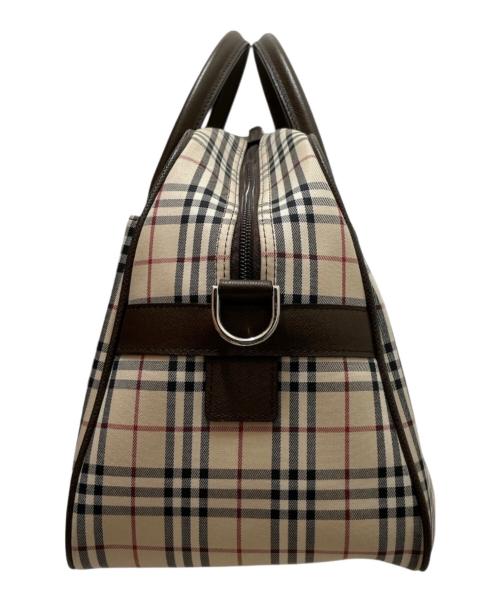 BURBERRY（バーバリー）BURBERRY (バーバリー) ノバチェックボストンバック・ボストンバッグ ベージュの古着・服飾アイテム