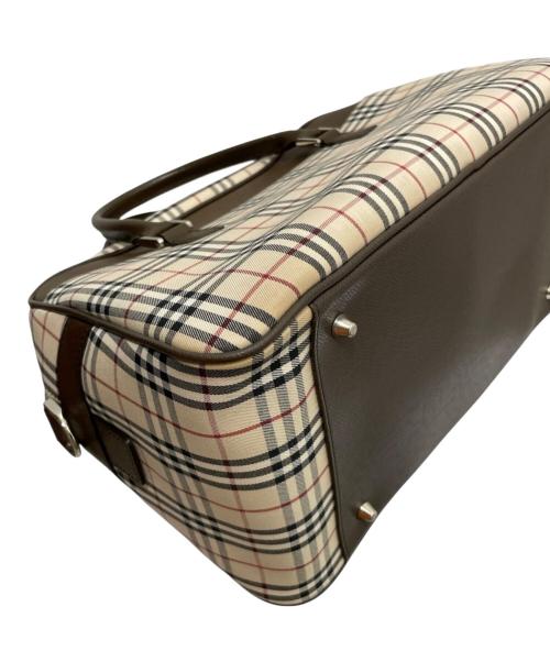 BURBERRY（バーバリー）BURBERRY (バーバリー) ノバチェックボストンバック・ボストンバッグ ベージュの古着・服飾アイテム