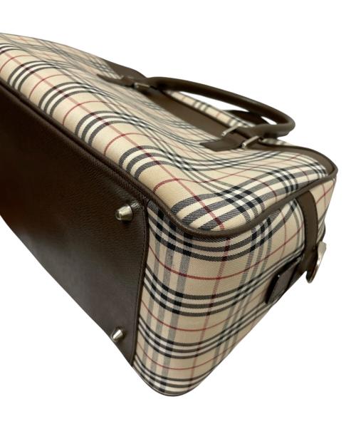 BURBERRY（バーバリー）BURBERRY (バーバリー) ノバチェックボストンバック・ボストンバッグ ベージュの古着・服飾アイテム