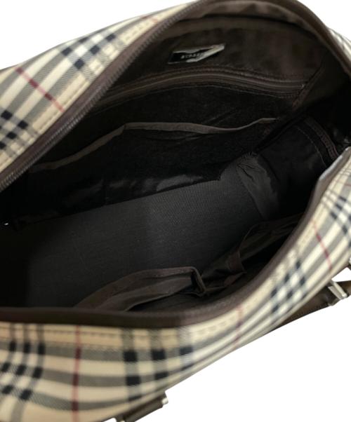 BURBERRY（バーバリー）BURBERRY (バーバリー) ノバチェックボストンバック・ボストンバッグ ベージュの古着・服飾アイテム