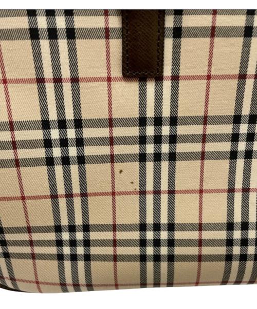 BURBERRY（バーバリー）BURBERRY (バーバリー) ノバチェックボストンバック・ボストンバッグ ベージュの古着・服飾アイテム