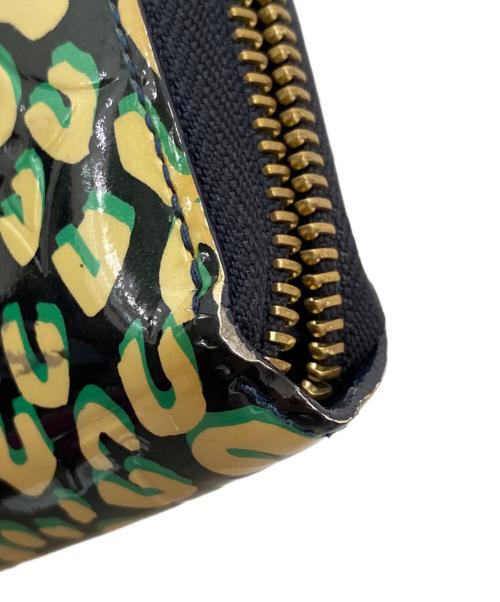 LOUIS VUITTON（ルイ ヴィトン）LOUIS VUITTON (ルイ ヴィトン) ヴェルニジッピーウォレット ブラック×イエローの古着・服飾アイテム