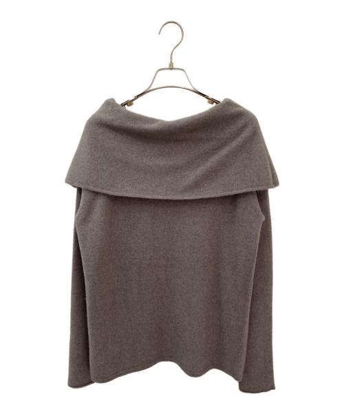 EVERYDAY I LIKE.（エヴリデイ アイ ライク）EVERYDAY I LIKE. (エヴリデイ アイ ライク) Fluffy Off Shoulder Knit グレージュ サイズ:Freeの古着・服飾アイテム