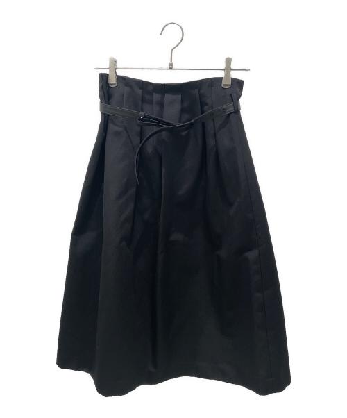YOKO CHAN（ヨーコチャン）YOKO CHAN (ヨーコチャン) ウエストベルトミディスカート ブラック サイズ:Ｆの古着・服飾アイテム