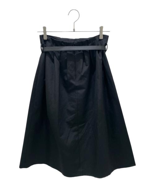 YOKO CHAN（ヨーコチャン）YOKO CHAN (ヨーコチャン) ウエストベルトミディスカート ブラック サイズ:Ｆの古着・服飾アイテム