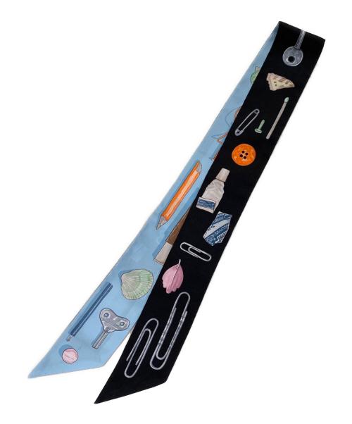 HERMES（エルメス）HERMES (エルメス) ツィリー ブルー×ブラックの古着・服飾アイテム