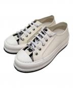 Christian Diorクリスチャン ディオール）の古着「WALK'N'DIOR キャンバス スニーカー」｜ホワイト