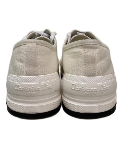 Christian Dior（クリスチャン ディオール）Christian Dior (クリスチャン ディオール) WALK'N'DIOR キャンバス スニーカー ホワイト サイズ:36の古着・服飾アイテム