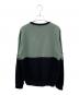 FENDI (フェンディ) ロゴ切替スウェット FAF626 A527 2021AW グリーン×ブラック サイズ:M：26000円
