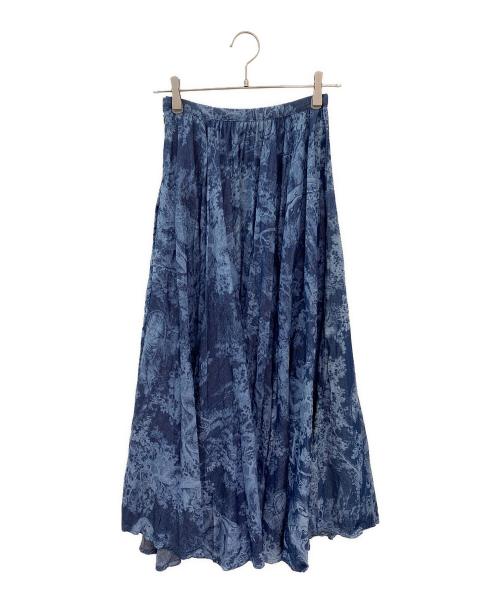 Christian Dior（クリスチャン ディオール）Christian Dior (クリスチャン ディオール) フレアスカート ブルー サイズ:34の古着・服飾アイテム