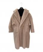 MaxMaraマックスマーラ）の古着「テッドガール テディベア ロングコート」｜ピンク