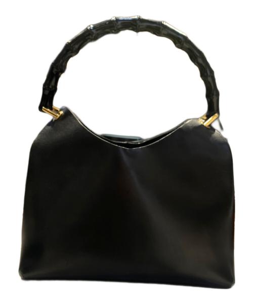 GUCCI（グッチ）GUCCI (グッチ)  バンブー ハンドバッグ  ブラックの古着・服飾アイテム