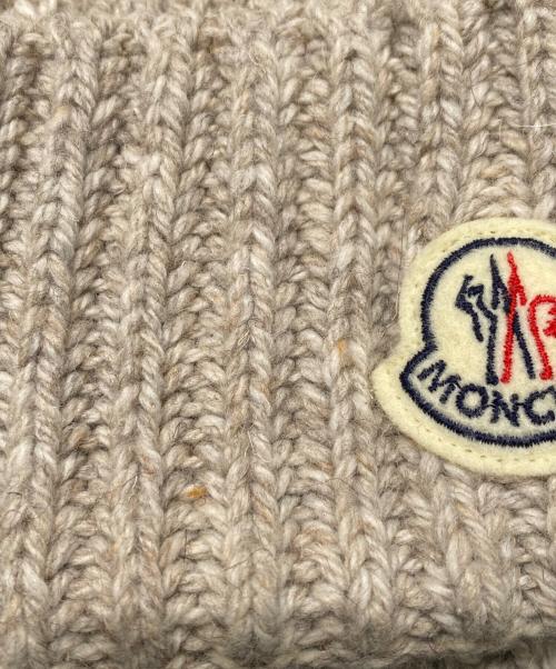 MONCLER（モンクレール）MONCLER (モンクレール) ニット帽 ベージュ サイズ:ONE SIZEの古着・服飾アイテム