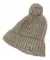 MONCLER (モンクレール) ニット帽 ベージュ サイズ:ONE SIZE：15000円