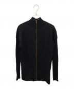 ALAIAアライア）の古着「ハイネックジップニット」｜ブラック