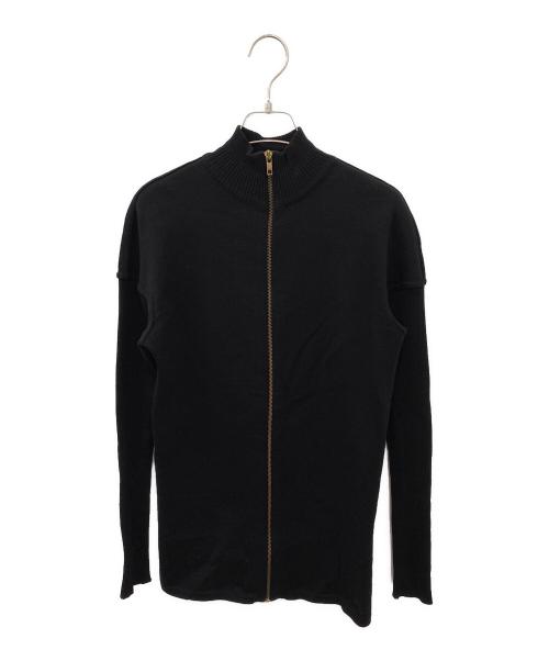 ALAIA（アライア）ALAIA (アライア) ハイネックジップニット ブラック サイズ:Sの古着・服飾アイテム