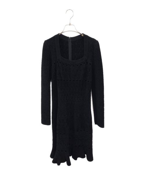 ALAIA（アライア）ALAIA (アライア) ニットワンピース ブラック サイズ:42の古着・服飾アイテム