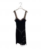 ）の古着「キャミソールワンピース」｜ブラック