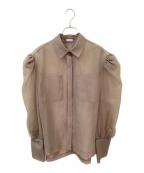 COLUMNコラム）の古着「シアーシャツ」｜オリーブ