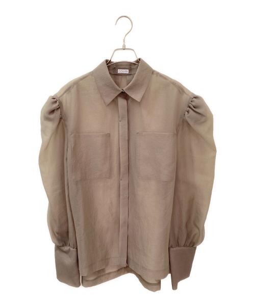 COLUMN（コラム）COLUMN (コラム) シアーシャツ オリーブ サイズ:Fの古着・服飾アイテム