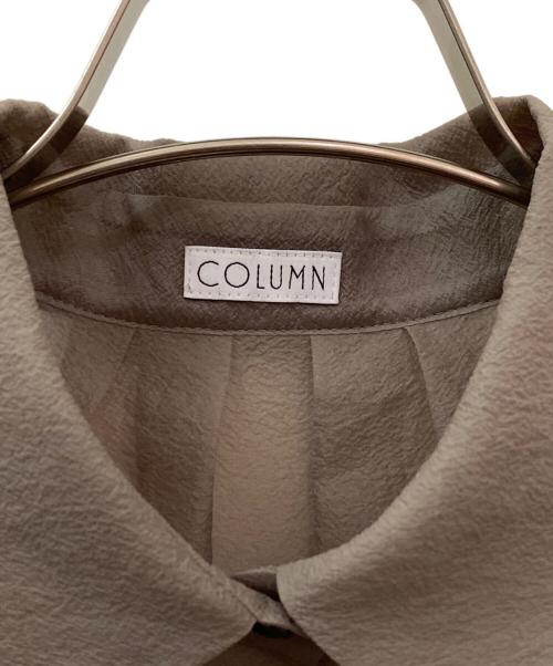 COLUMN（コラム）COLUMN (コラム) シアーシャツ オリーブ サイズ:Fの古着・服飾アイテム