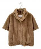 ANAYIアナイ）の古着「フェイクミンクファージレ」｜ブラウン