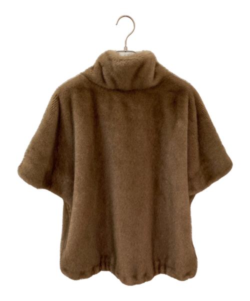 ANAYI（アナイ）ANAYI (アナイ) フェイクミンクファージレ ブラウン サイズ:38の古着・服飾アイテム