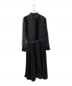 sacaiサカイ）の古着「シースルー シャツワンピース」｜ブラック