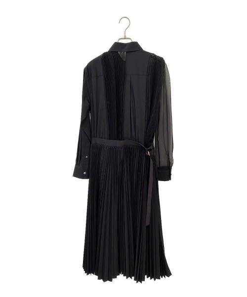 sacai（サカイ）sacai (サカイ) シースルー シャツワンピース ブラック サイズ:1の古着・服飾アイテム