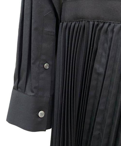 sacai（サカイ）sacai (サカイ) シースルー シャツワンピース ブラック サイズ:1の古着・服飾アイテム