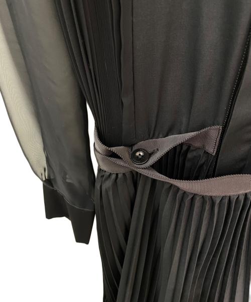 sacai（サカイ）sacai (サカイ) シースルー シャツワンピース ブラック サイズ:1の古着・服飾アイテム