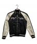 DSQUARED2（ディースクエアード）の古着「Embroidered Satin Bomber Jacket」｜ブラック