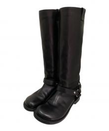 LOEWE（ロエベ）の古着「カンボバイカーブーツ」｜ブラック