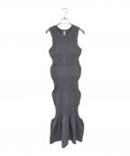 CFCLシーエフシーエル）の古着「FLUTED SLEEVELESS MERMAID DRESS」｜グレー