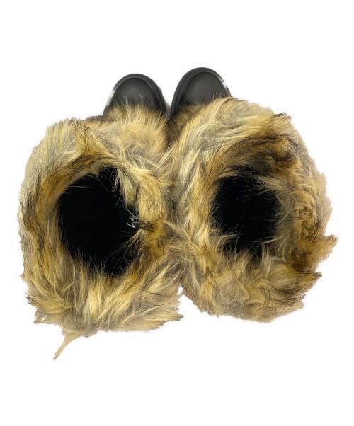 GIUSEPPE ZANOTTI（ジュゼッペザノッティ）GIUSEPPE ZANOTTI (ジュゼッペザノッティ) フェイクファーブーツ ブラック サイズ:36の古着・服飾アイテム