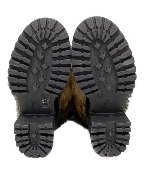 GIUSEPPE ZANOTTI（ジュゼッペザノッティ）GIUSEPPE ZANOTTI (ジュゼッペザノッティ) フェイクファーブーツ ブラック サイズ:36の古着・服飾アイテム