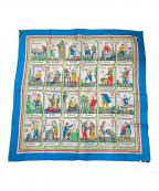 HERMESエルメス）の古着「カレ90」｜ブルー