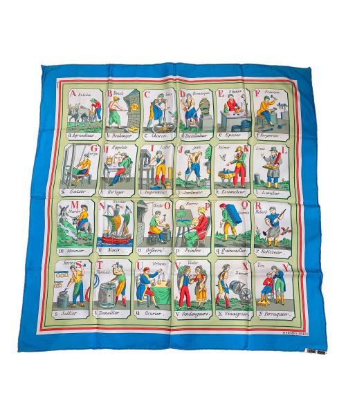 HERMES（エルメス）HERMES (エルメス) カレ90 ブルー サイズ:90の古着・服飾アイテム