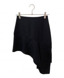 BALENCIAGA（バレンシアガ）の古着「アシンメトリースカート」｜ブラック