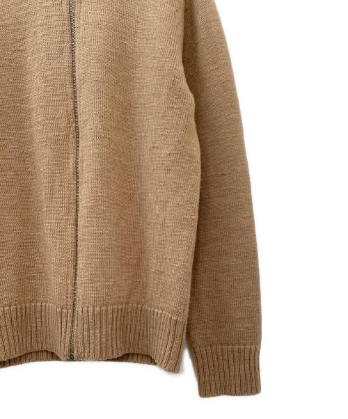 Maison Margiela（メゾンマルジェラ）Maison Margiela (メゾンマルジェラ) ジップニットトップス ベージュ サイズ:Mの古着・服飾アイテム