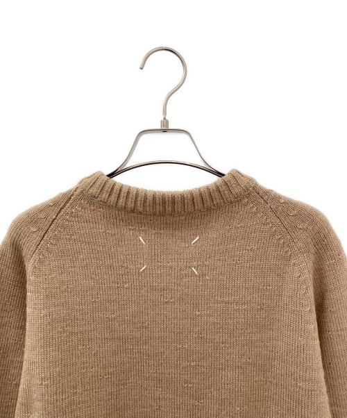 Maison Margiela（メゾンマルジェラ）Maison Margiela (メゾンマルジェラ) ジップニットトップス ベージュ サイズ:Mの古着・服飾アイテム