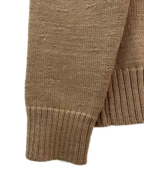 Maison Margiela（メゾンマルジェラ）Maison Margiela (メゾンマルジェラ) ジップニットトップス ベージュ サイズ:Mの古着・服飾アイテム