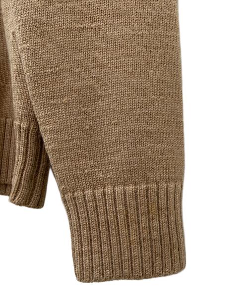 Maison Margiela（メゾンマルジェラ）Maison Margiela (メゾンマルジェラ) ジップニットトップス ベージュ サイズ:Mの古着・服飾アイテム