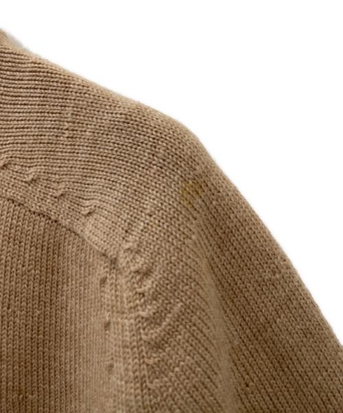 Maison Margiela（メゾンマルジェラ）Maison Margiela (メゾンマルジェラ) ジップニットトップス ベージュ サイズ:Mの古着・服飾アイテム